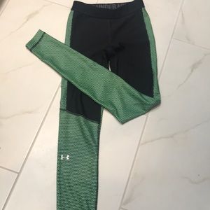 Black And Green Under armour workout Pant Small